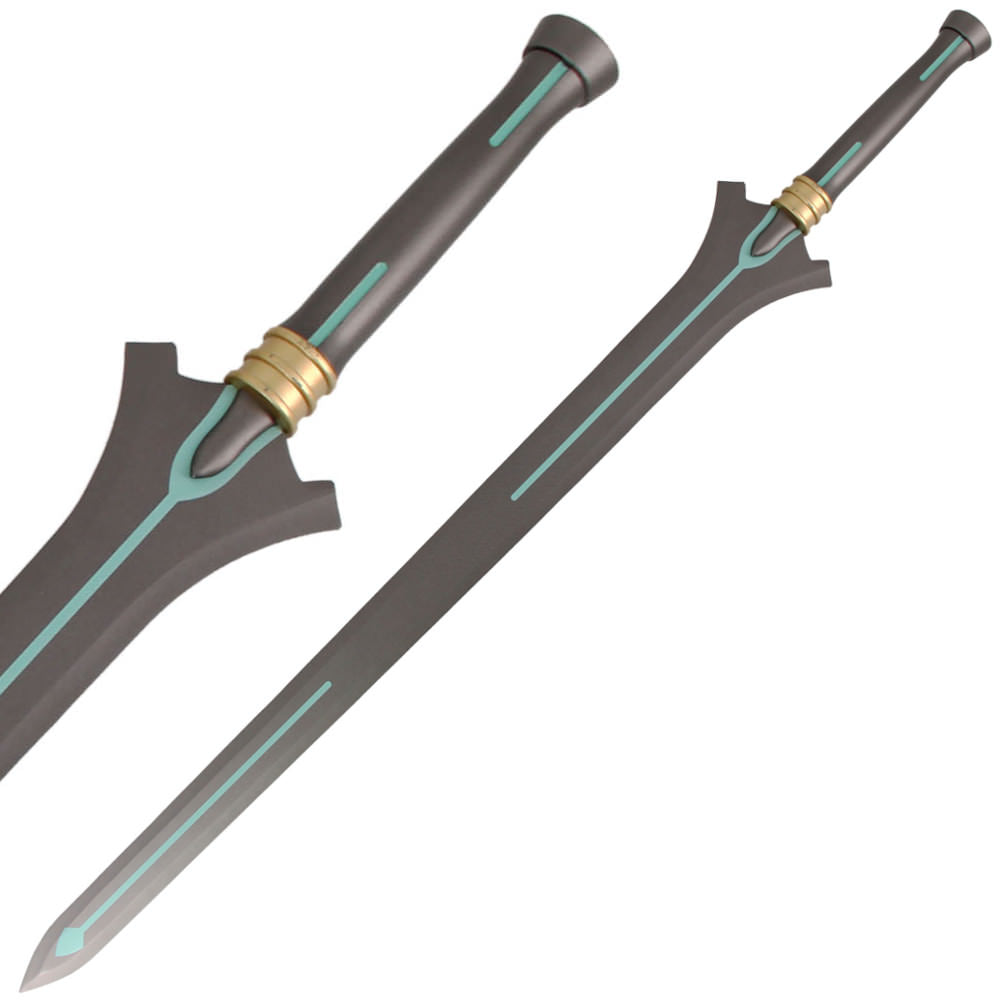 40" SAO Kirito's High Carbon Steel Anime Replica Sword With Stand - Tophatter's Army Products & Self Defense Collectible Weapons - Tophatter Daily Deals